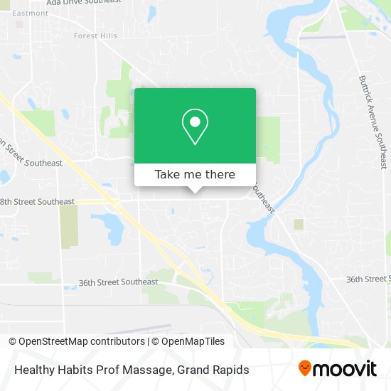 Healthy Habits Prof Massage map