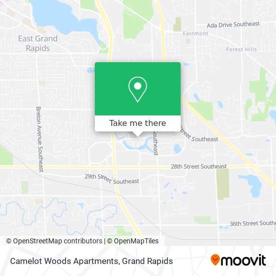 Camelot Woods Apartments map