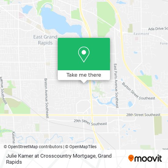 Julie Kamer at Crosscountry Mortgage map