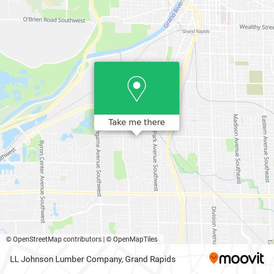 Mapa de LL Johnson Lumber Company