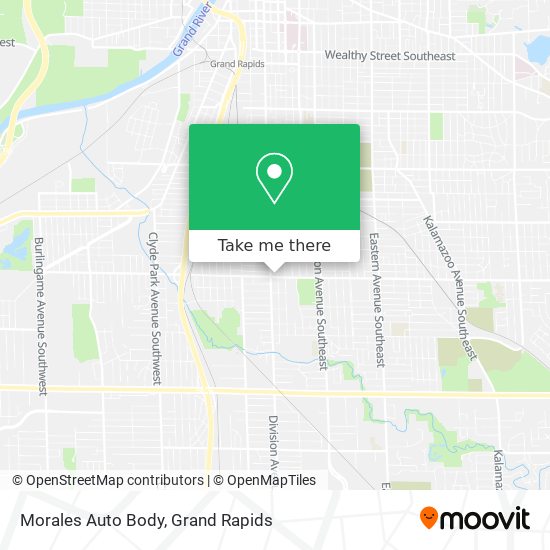 Mapa de Morales Auto Body