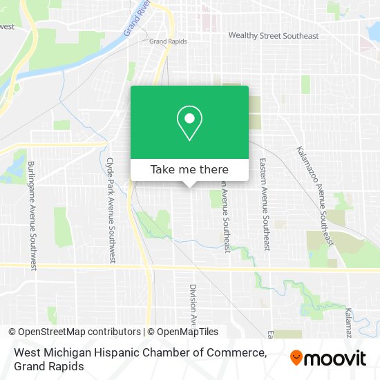 Mapa de West Michigan Hispanic Chamber of Commerce