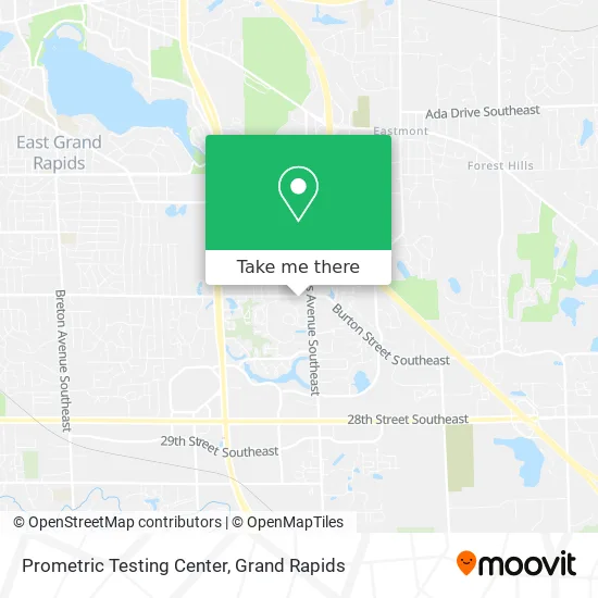 Prometric Testing Center map