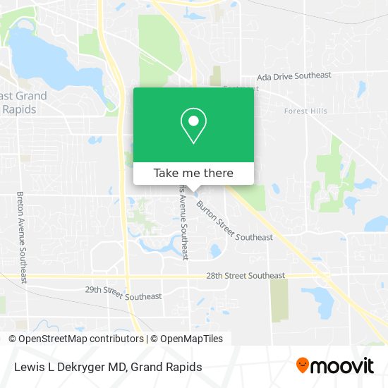Lewis L Dekryger MD map