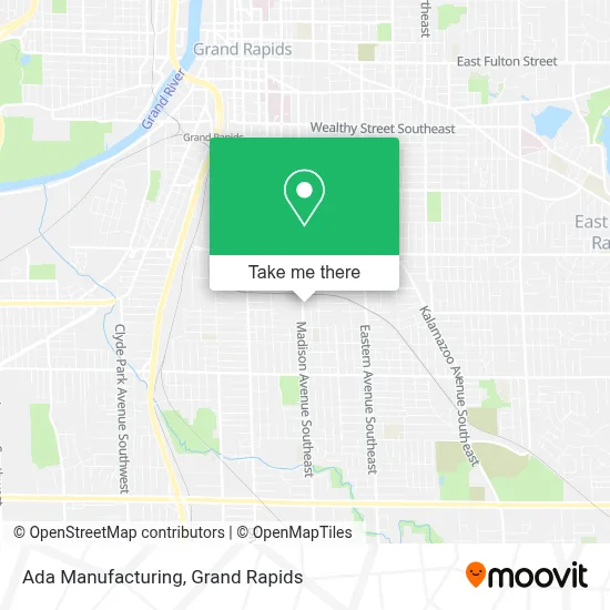 Ada Manufacturing map