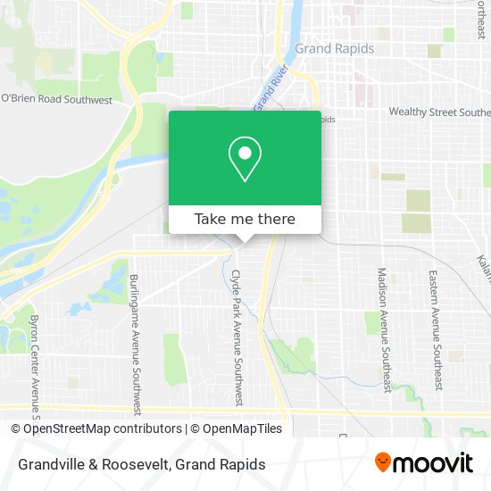 Grandville & Roosevelt map