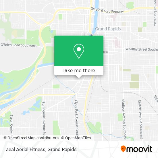 Zeal Aerial Fitness map