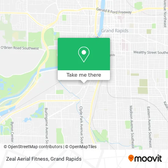 Zeal Aerial Fitness map