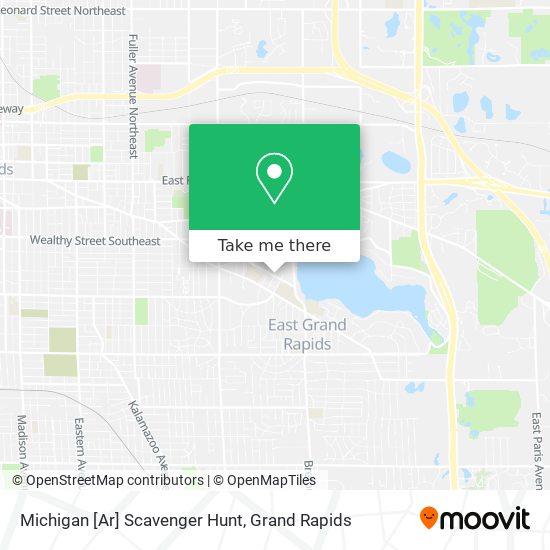 Michigan [Ar] Scavenger Hunt map