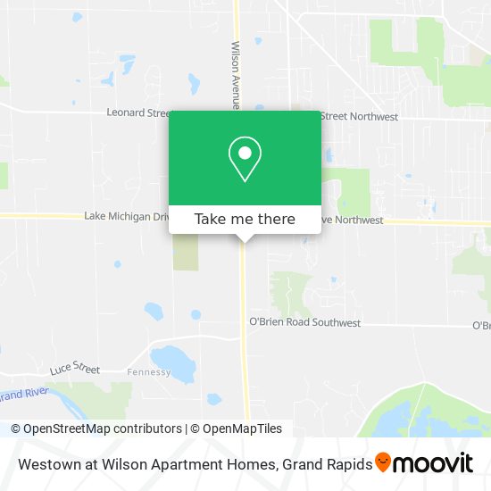 Westown at Wilson Apartment Homes map