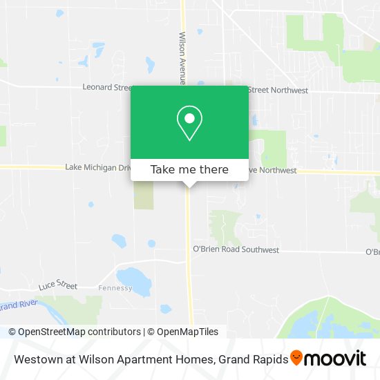 Mapa de Westown at Wilson Apartment Homes