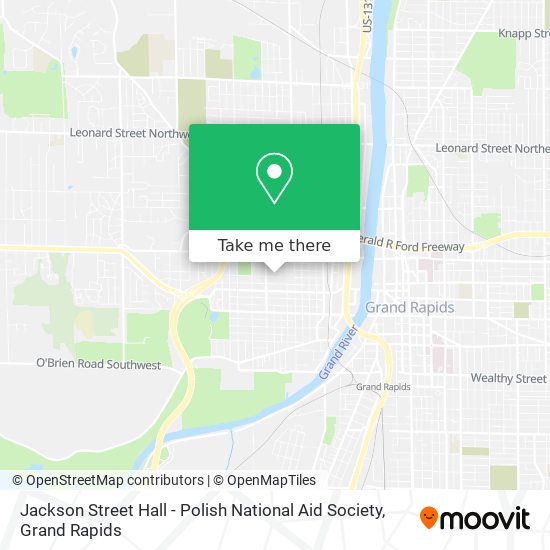 Jackson Street Hall - Polish National Aid Society map