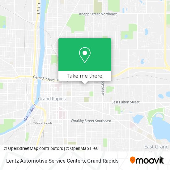 Lentz Automotive Service Centers map