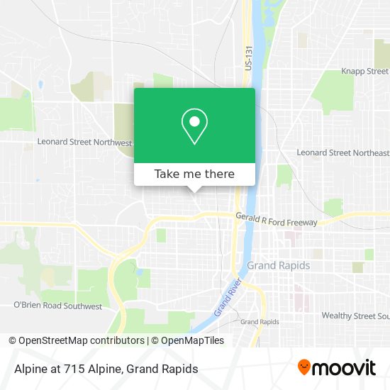Alpine at 715 Alpine map
