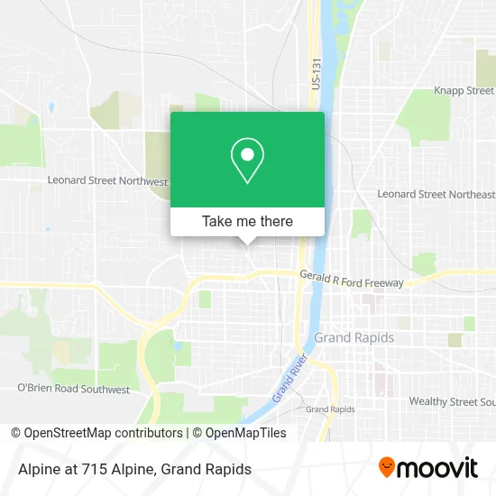 Alpine at 715 Alpine map