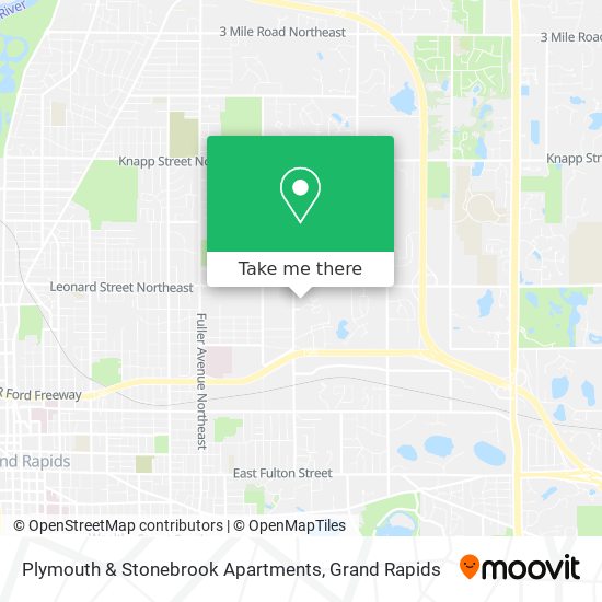 Plymouth & Stonebrook Apartments map
