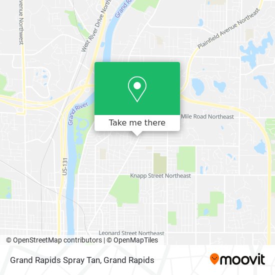 Grand Rapids Spray Tan map
