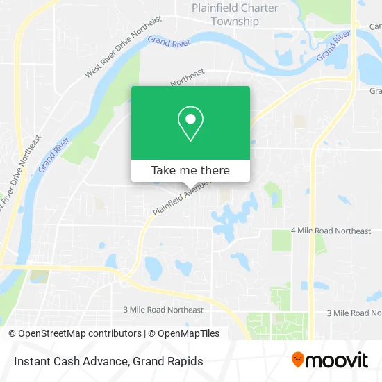 Instant Cash Advance map