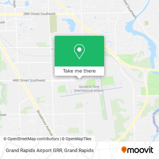 Grand Rapids Airport GRR map