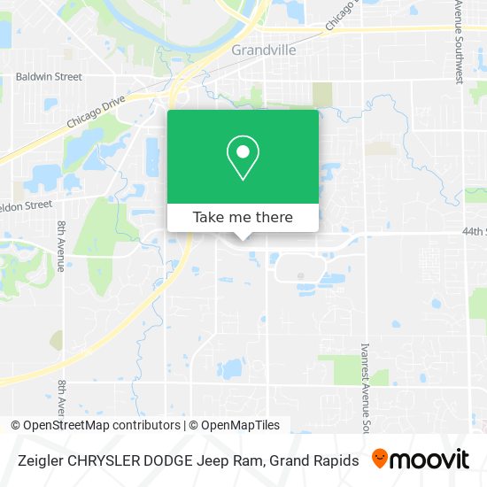 Zeigler CHRYSLER DODGE Jeep Ram map