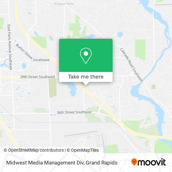 Mapa de Midwest Media Management Div