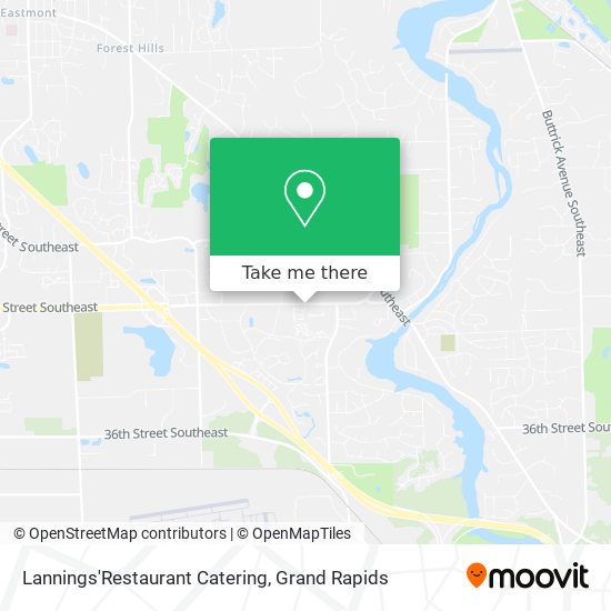Lannings'Restaurant Catering map