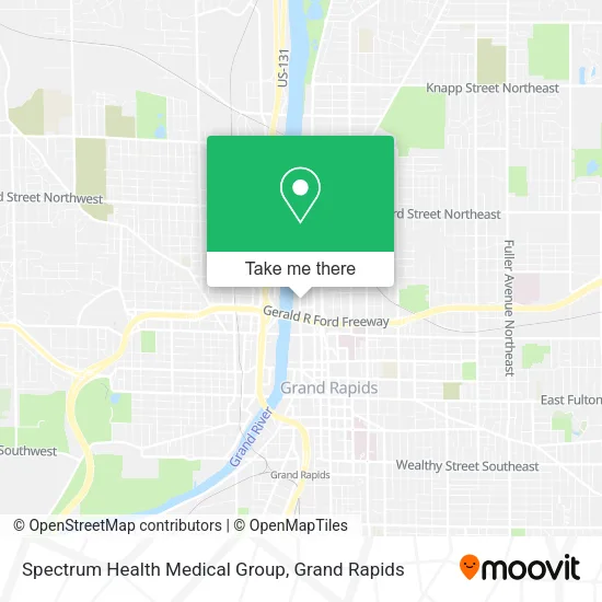 Spectrum Health Medical Group map