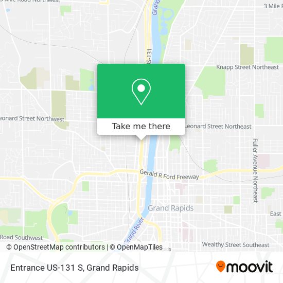 Entrance US-131 S map