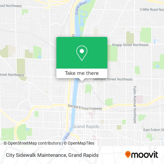 City Sidewalk Maintenance map
