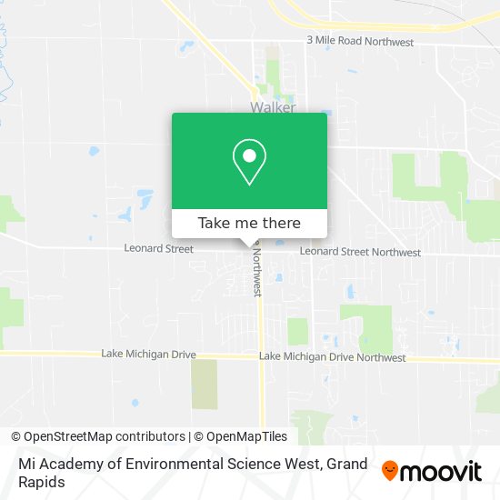 Mi Academy of Environmental Science West map