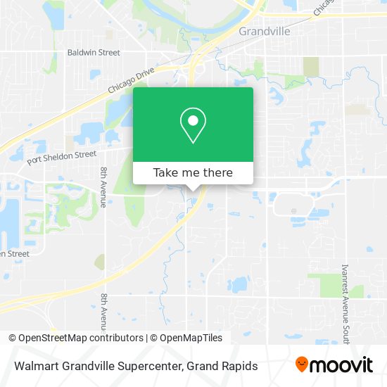 Walmart Grandville Supercenter map
