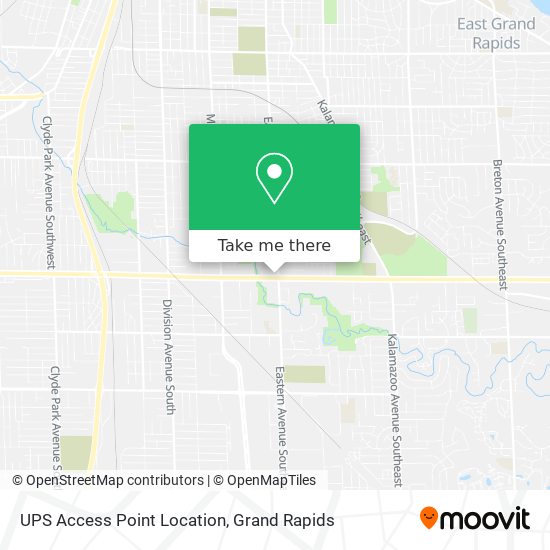 UPS Access Point Location map