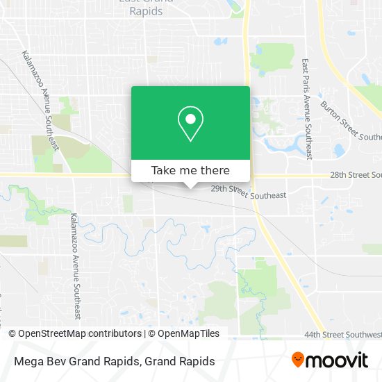 Mega Bev Grand Rapids map