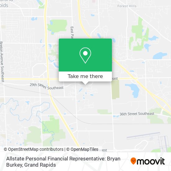 Allstate Personal Financial Representative: Bryan Burkey map