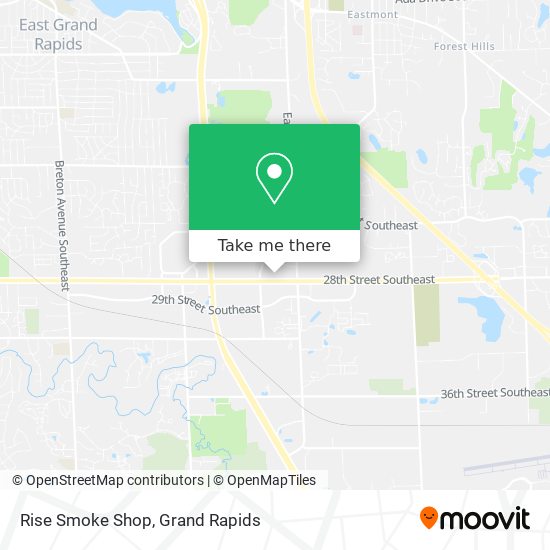 Rise Smoke Shop map