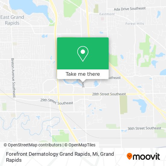 Forefront Dermatology Grand Rapids, Mi map