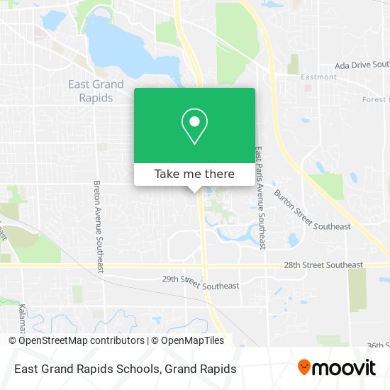 Mapa de East Grand Rapids Schools