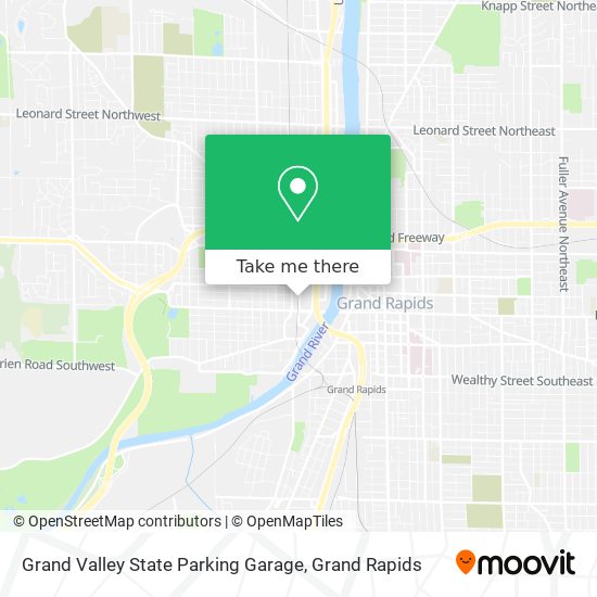 Grand Valley State Parking Garage map