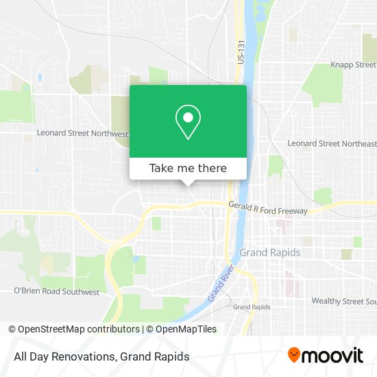 All Day Renovations map