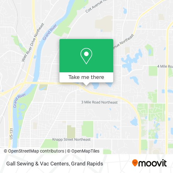 Gall Sewing & Vac Centers map