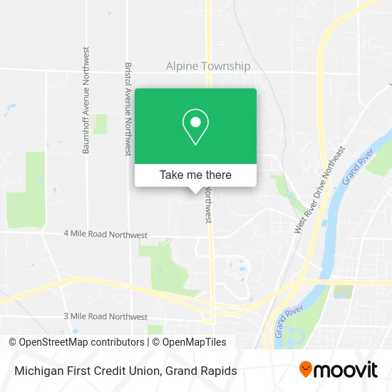 Michigan First Credit Union map