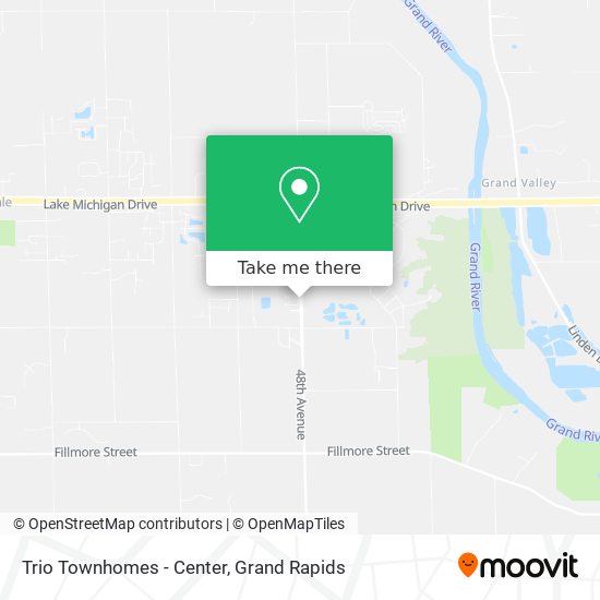 Trio Townhomes - Center map