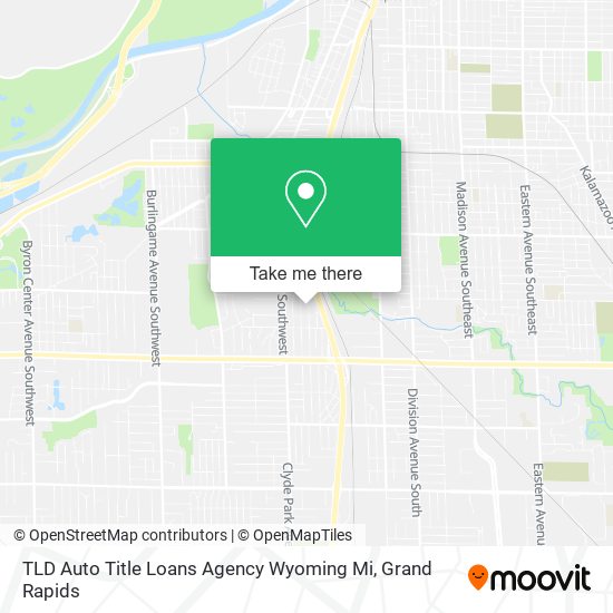 TLD Auto Title Loans Agency Wyoming Mi map