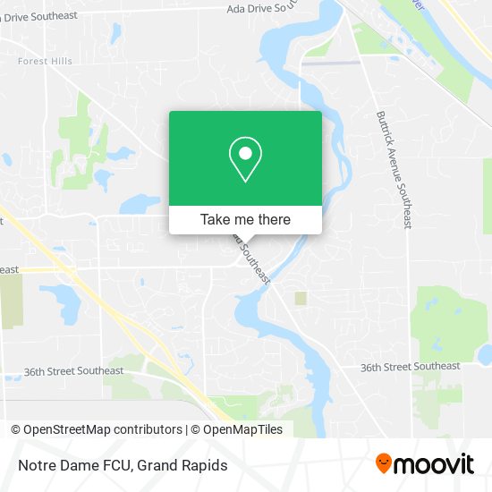 Notre Dame FCU map