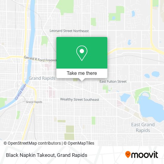 Black Napkin Takeout map