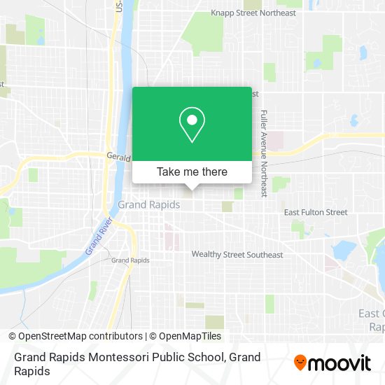 Mapa de Grand Rapids Montessori Public School