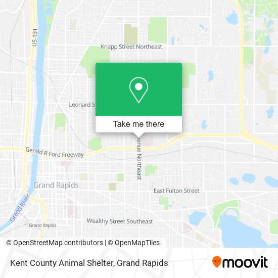 Kent County Animal Shelter map
