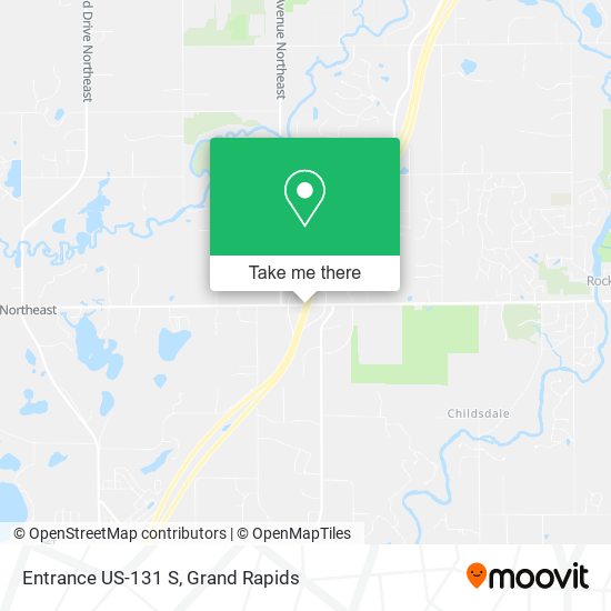 Entrance US-131 S map