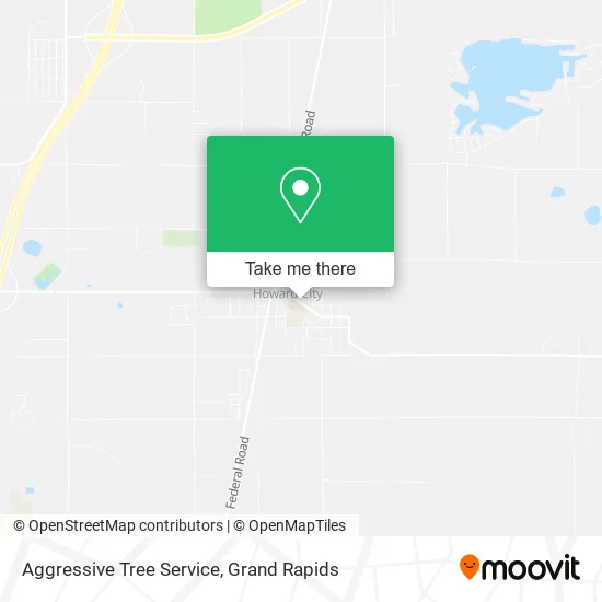 Aggressive Tree Service map