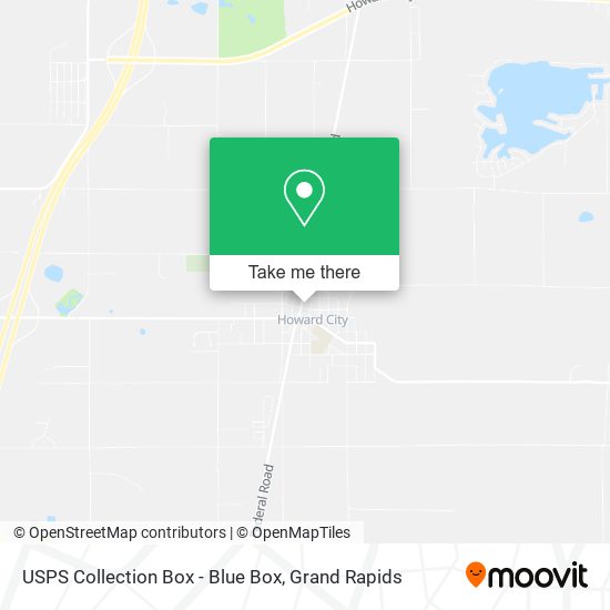 USPS Collection Box - Blue Box map